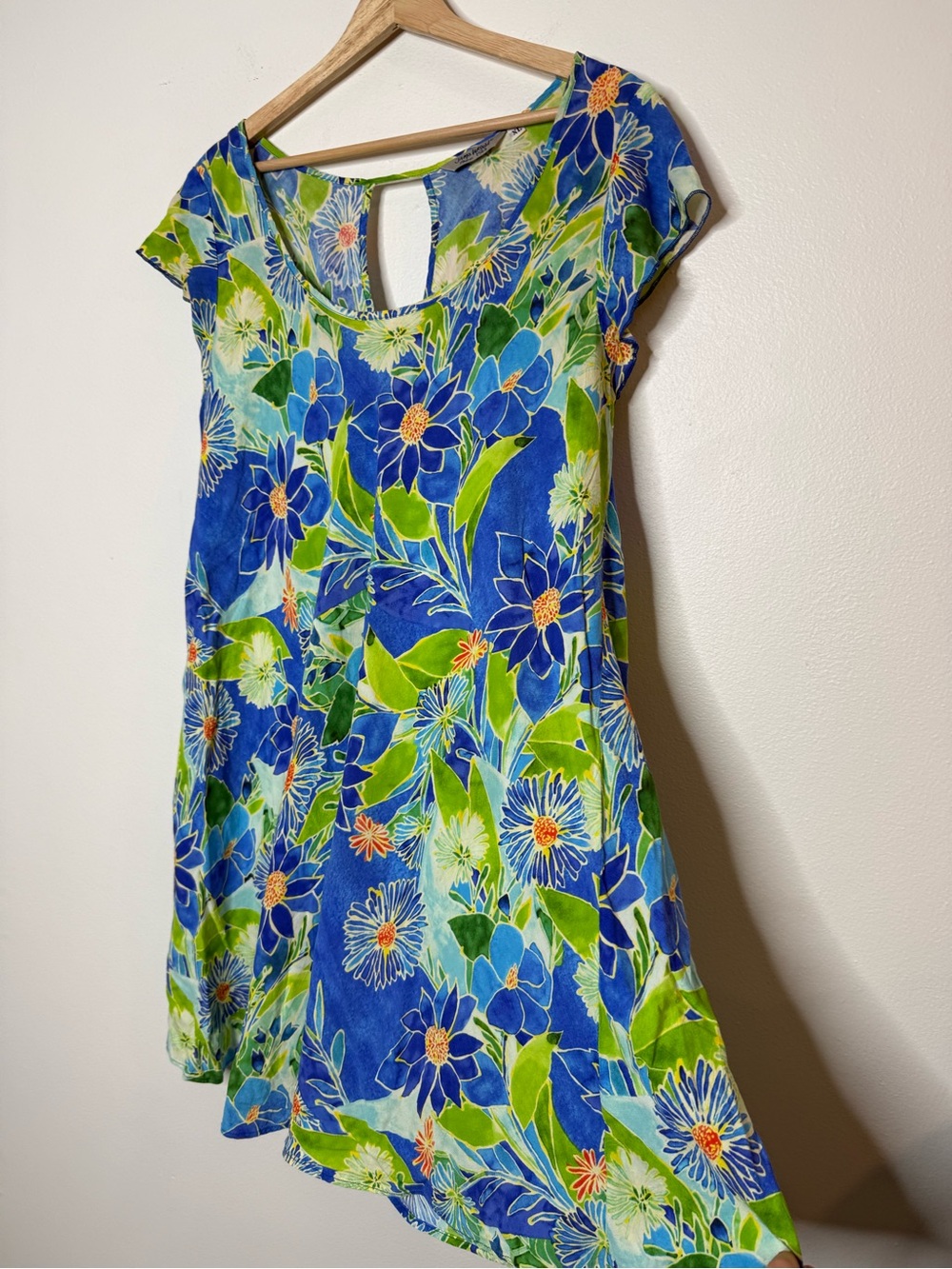 Jams World Bluebell Tropical Floral Swing Shift Flowy Dress size XL - Picture 3 of 10